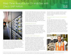 �wReal-Time Analytics for Oil and Gas with Cisco SAP HANA�iCisco SAP HANA ���g�p�����&Zeta;��E�K�X�ƊE�����̃��A���^�C�����́j�x