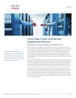 Cisco Data Center Architecture Assessment Service