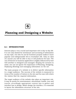 Planning and Designing a Website (912 KB)