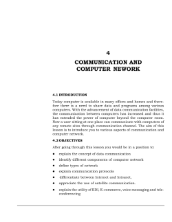 Lesson-4 Communication and Computer Network (123 KB)