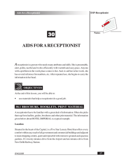 Aids for a Receptionist (754 KB)