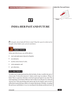 India-Her Past and Future (106 KB)