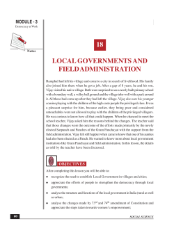 LOCAL GOVERNMENTS AND FIELD ADMINISTRATION(625 KB)