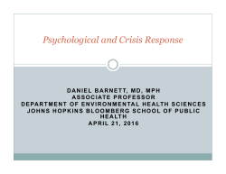 Psychological Crisis Response