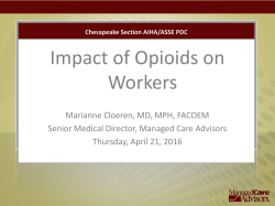 Impact of Opioid Drugs on Workers