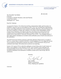 The agency recently notified Congress
