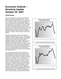 Economic Outlook - Quarterly Update October 25, 2001