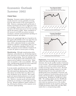 Economic Outlook - Quarterly Update Summer 2002
