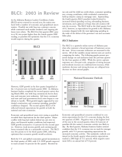 Alabama Business Leaders Confidence Index: Fourth Quarter 2003