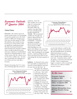 Economic Outlook - Fourth Quarter 2003