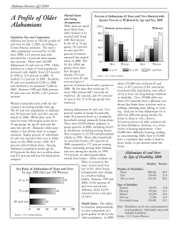 A Profile of Older Alabamians