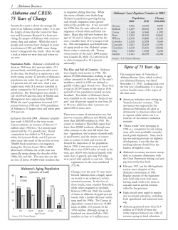 Alabama and CBER: 75 Years of Change