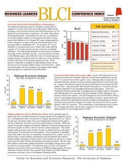 Alabama Business Leaders Confidence Index: Fourth Quarter 2005