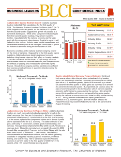 Alabama Business Leaders Confidence Index: Third Quarter 2006