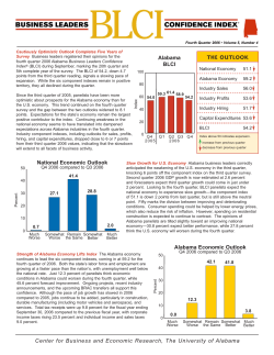 Alabama Business Leaders Confidence Index: Fourth Quarter 2006