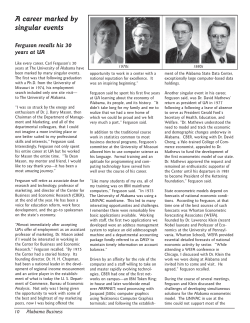 A career marked by singular events: Ferguson recalls his 30 years at UA