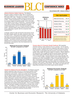Alabama Business Leaders Confidence Index: Second Quarter 2007