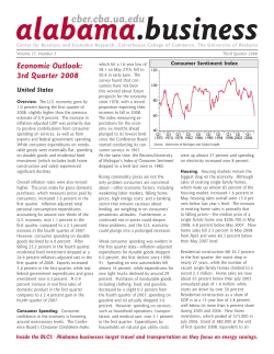Economic Outlook - Third Quarter 2008