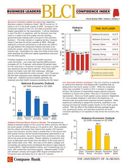 Alabama Business Leaders Confidence Index: Fourth Quarter 2008