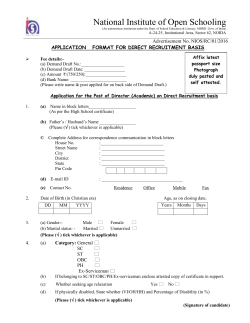 Application form for Director Academic in WORD Format (211 KB)