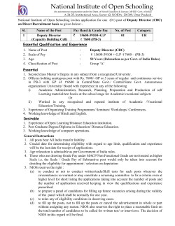 Detail and Application Format for the post of Deputy Director(CBC) (115 KB)