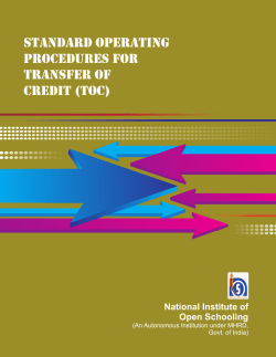 SOP OF Transfer of Credit (TOC)(890 KB)