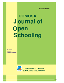 COMOSA Journal of Open Schooling - Vol V, No 1, January-June 2014 (828 KB)