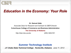 Education in the Economy: Your Role