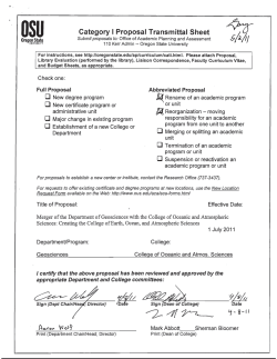College of Earth, Ocean, and Atmospheric Sciences/Geosciences