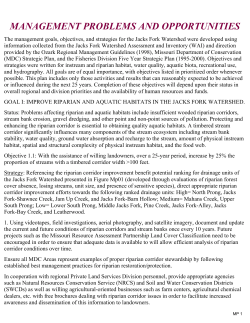 Jacks Fork Watershed Management Problems and Opportunities