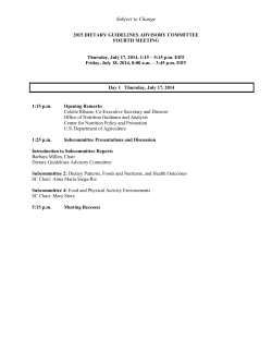 advisory panel meeting today