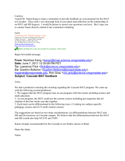 MAT in Integrated Science Education and MAT in Advanced Mathematics Education