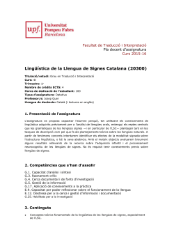 Ling stica de la LSC