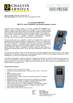 Download - Comuniati Stampa - ASYC IV