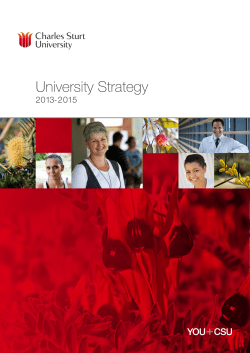 University Strategy 2013-2015