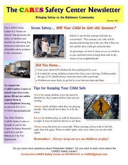 CareS Summer 2011 Newsletter