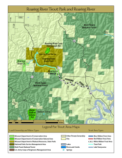 Roaring River Trout Park and Roaring River Map