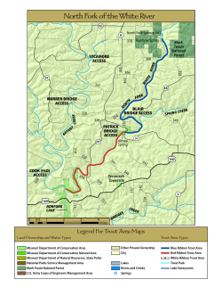 North Fork of the White River Map