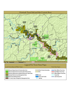 Montauk Trout Park and Current River Map