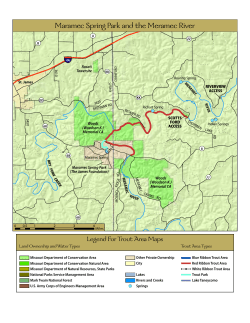 Maramec Spring Park and the Maramec River Map