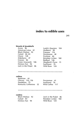 Index to Edible Uses