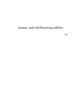 Brown- and Red-flowering Edibles, Wake Robin - Crab Apples