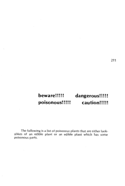Beware! Dangerous! Poisonous! Caution!
