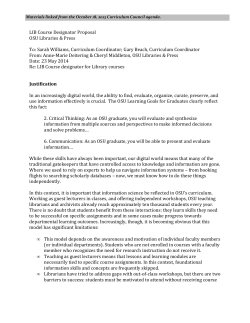 LIB (Library) Course Designator