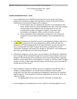Draft Policy