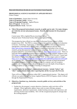 PSM in Applied Physics