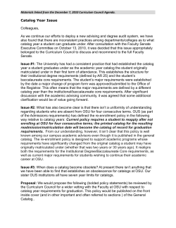 Catalog Policy Revision