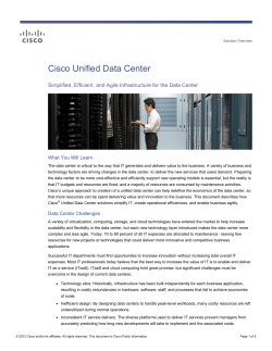 Centro de datos unificado - Gu&iacute;a de soluciones