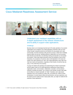 Cisco Medianet Readiness Assessment