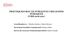 Normativa del Pr cticum del Grau en Publicitat i Relacions P bliques
